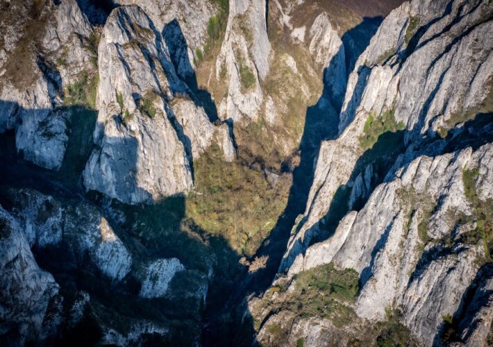 Luftaufnahme der Cheile Turzii Schlucht bei Turda in Rumänien