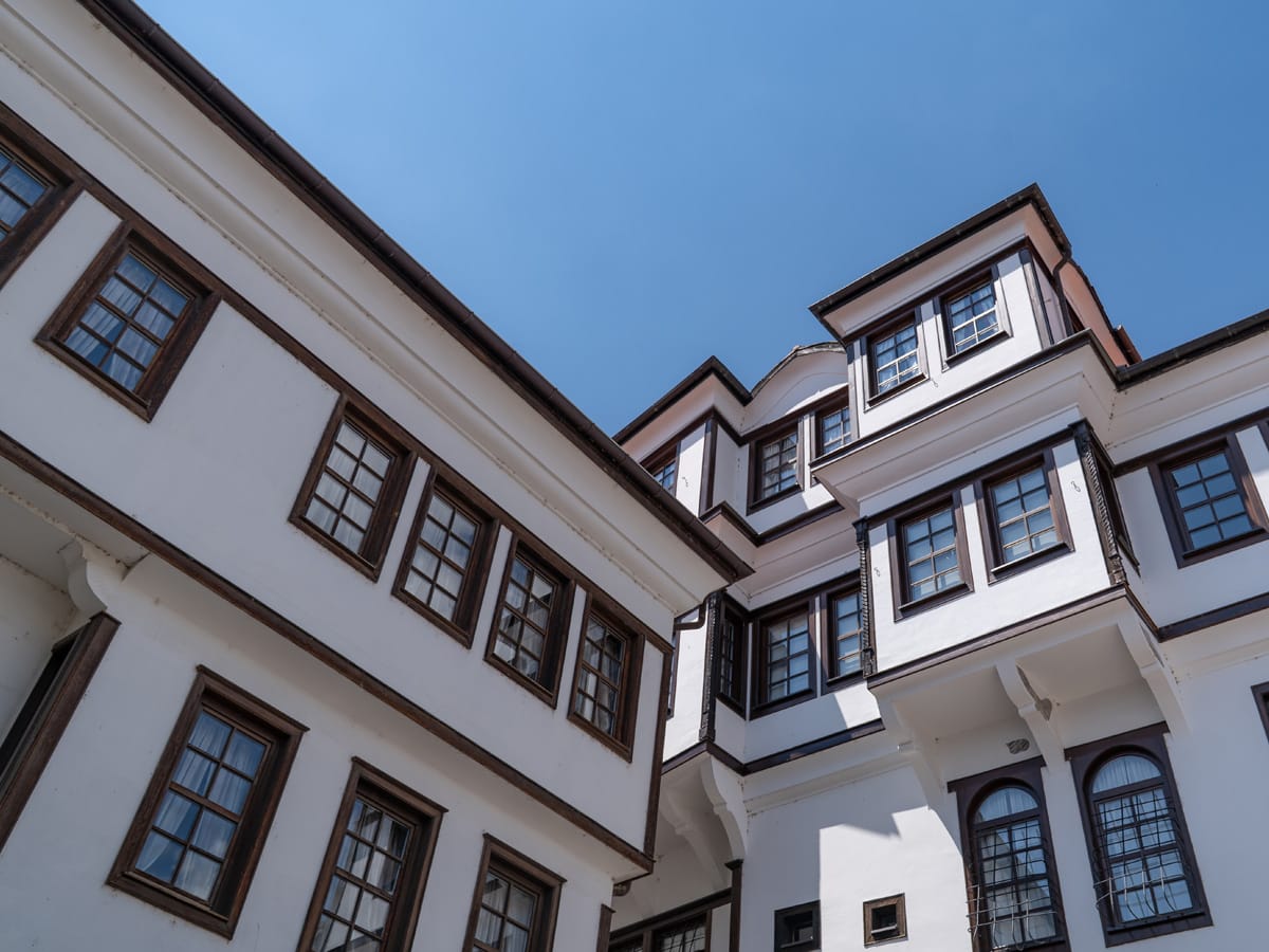 Traditionelle Ohrid-Kuća in der Altstadt von Ohrid